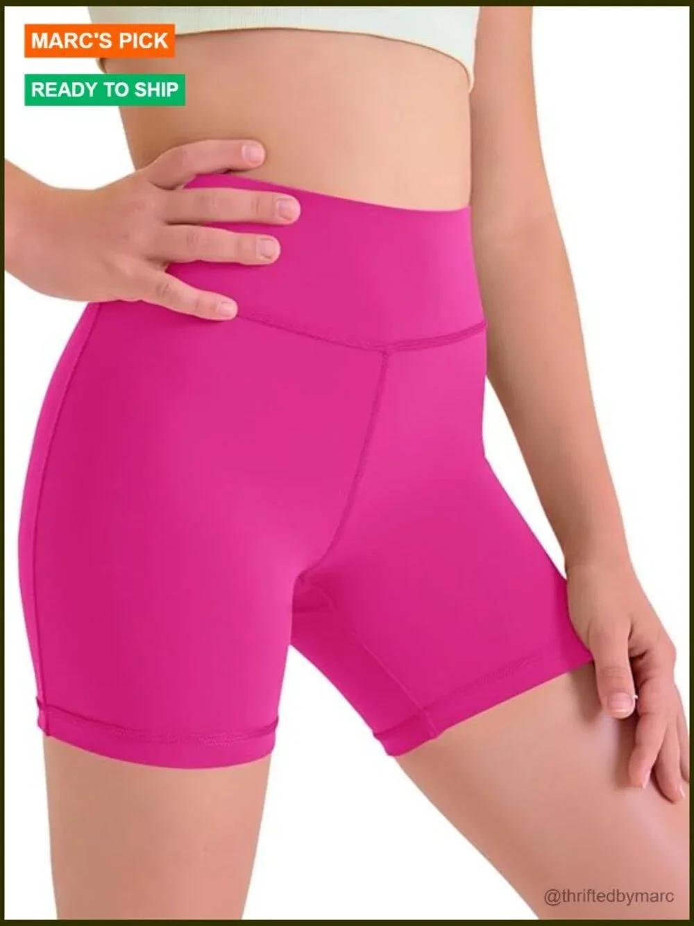 Kids High Waisted Athletic Workout Bike Shorts Compression Sport Dance Yoga